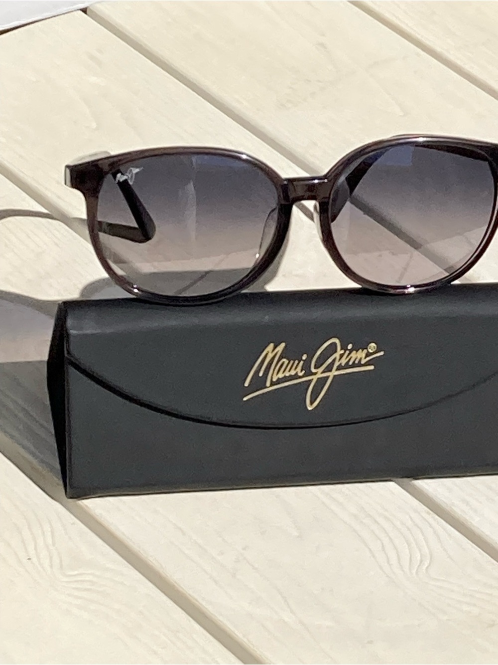 Maui Jim Women's (MJ796) Water Lily Brown Gradient Round Frame Sunglasses